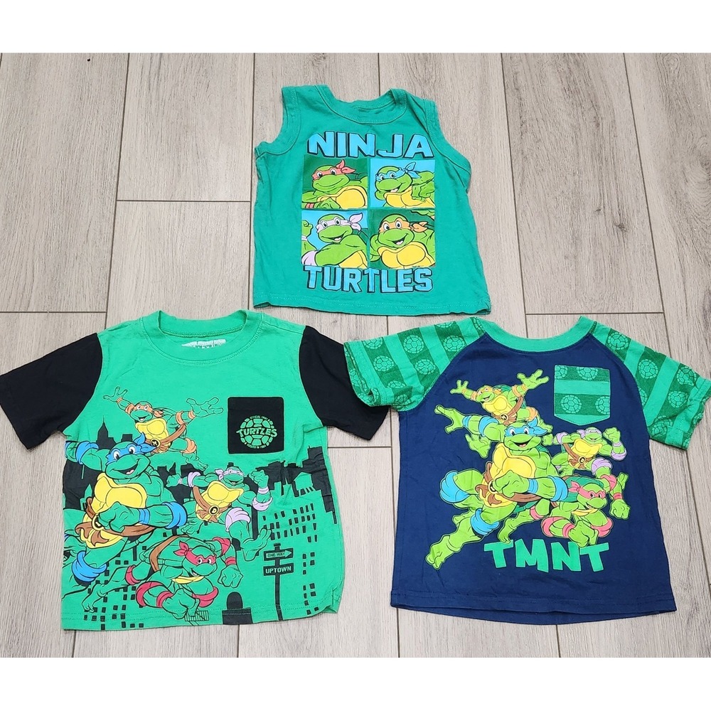 Nickelodeon Teenage Mutant Ninja Turtles TMNT Graphic Tshirts Kids Size 2T/3T